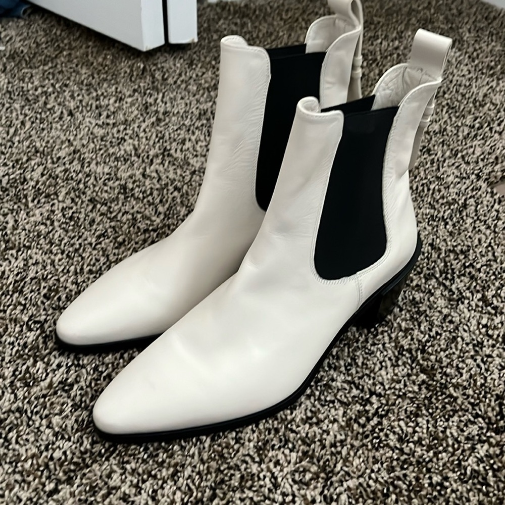 Frame Cream Ankle Boots, NWOT